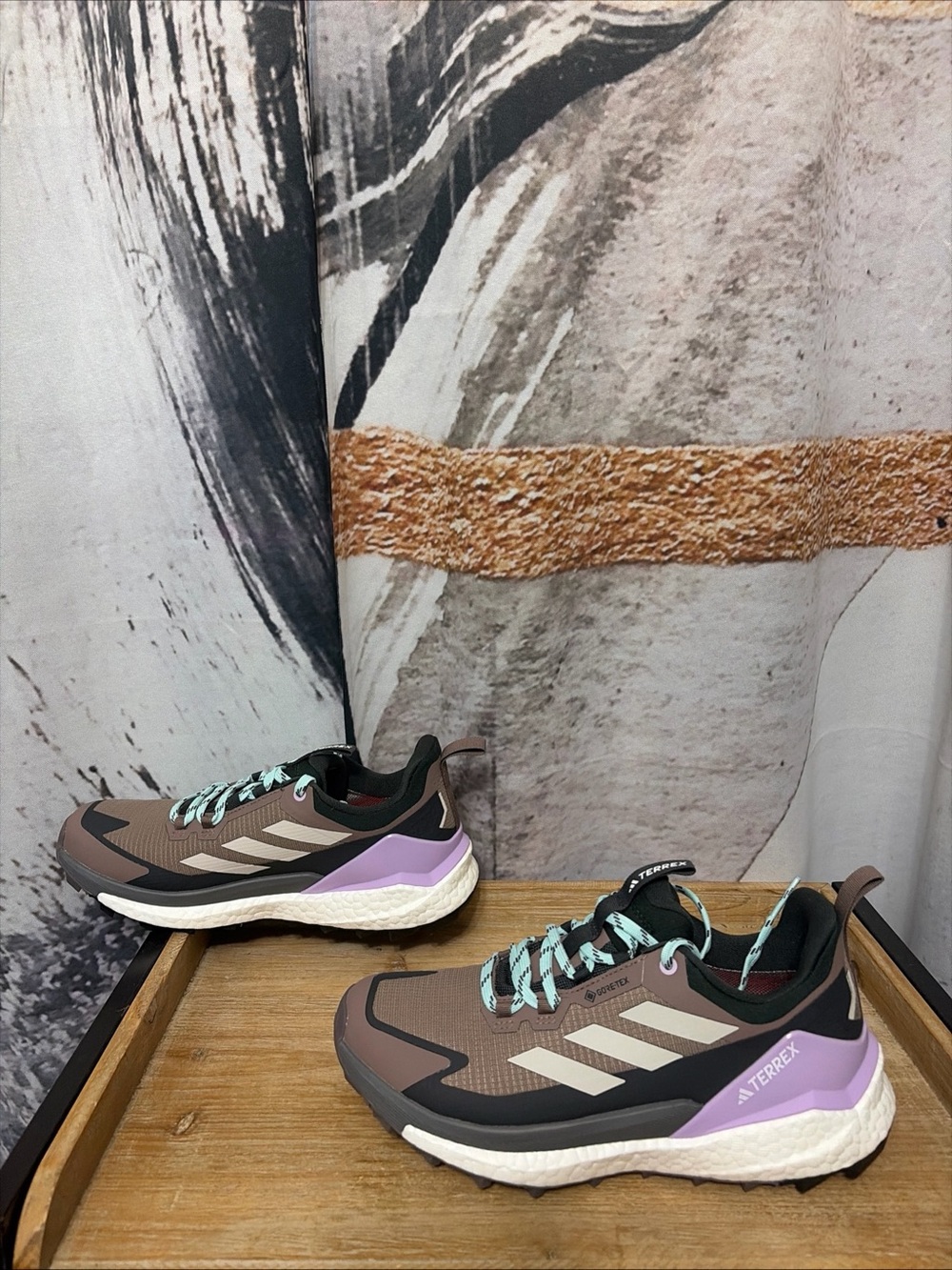 Adidas TERREX Terrex Free Hiker 2 Low GTX Women's 7.5 Trace Brown/Wonder Alum